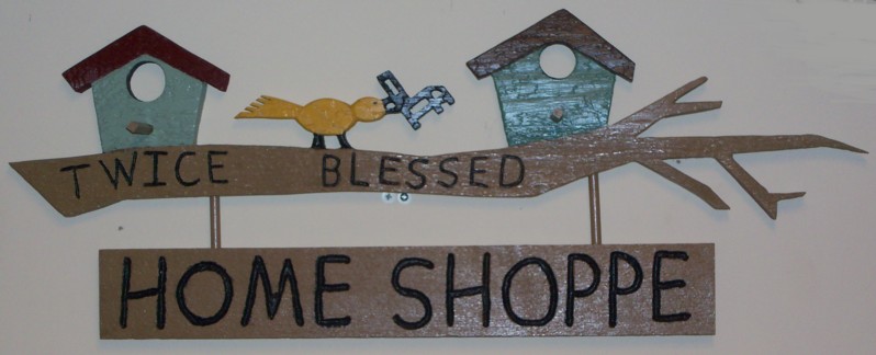 Twice Blessed Shoppe Sign